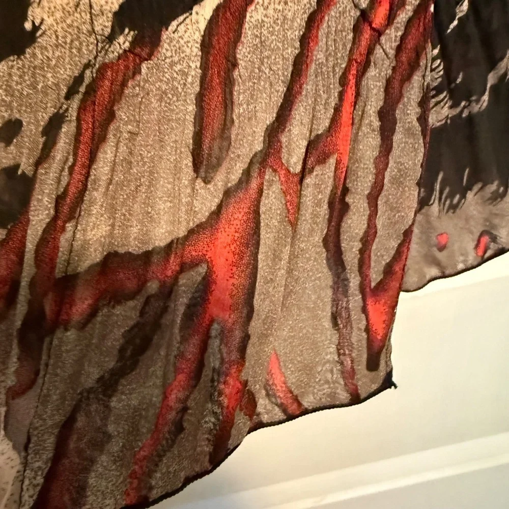 NWOT Rossi Roma Animal Print Long Sleeve‎ Blouse Size XL
